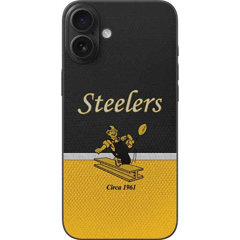 NFL Pittsburgh Steelers Vintage iPhone 16 Plus Skin